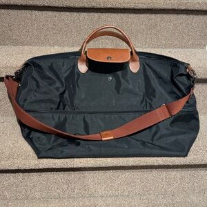 Longchamp Le Pliage original expandable travel nylon weekender